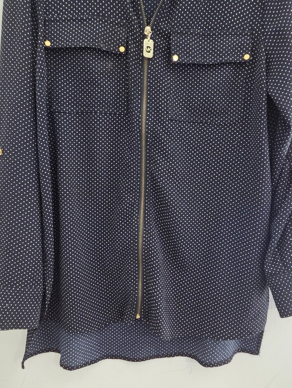 Michael Kors Zip Front Blouse - Picture 5 of 9